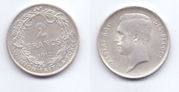 Belgium 2 Francs 1912 (legend In French) - 2 Francs