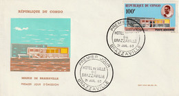 CONGO - FDC - Poste Aérienne N°11 ** (1963) Mairie De Brazzaville - FDC