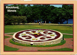 Illinoir Rockford Sinnissippi Gardens Floral Clock - Rockford