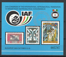 Hungary 1994. IAF - Aviation SPECIAL SILVER OVERPRINT Commemorative Sheet! - Hojas Conmemorativas