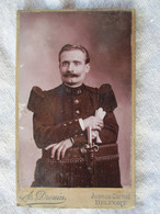 Photo CDV OFFICIER Du 31 ème Régiment D'Infanterie De BELFORT Photographe A. DROUIN Belfort - Antiche (ante 1900)