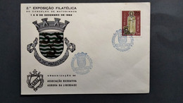 PORTUGAL COVER - 2ª EXP. FILATELICA - MATOSINHOS 1962 (PLB#03-29) - Postembleem & Poststempel