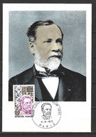 FRANCE. N°1768 De 1973 Sur Carte Maximum. Pasteur. Oblitération : Paris. - Louis Pasteur