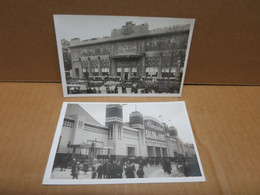 PARIS (75) 2 Cartes Photo Foire De Paris 1926 Palis Des Congès  Pavillon Alimentation Salon Des Vins - Expositions