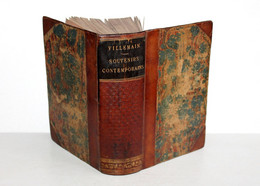 SOUVENIR CONTEMPORAIN D'HISTOIRE & DE LITTERATURE De VILLEMAIN Partie 1 & 2 1855 / ANCIEN LIVRE DE COLLECTION (MDL.102 - 1801-1900