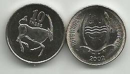 Botswana 10 Thebe 2002. UNC - Botswana