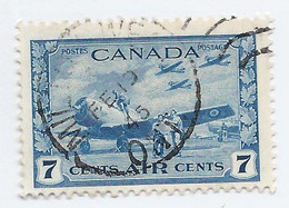 16006) Canada Dated Postmark Cancel Duplex Closed Milton West - Poste Aérienne
