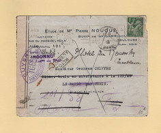 Censure - 1940 - Destination Tunis - Reexpediee Vers Casablanca - Toulouse - Type Iris - WW II