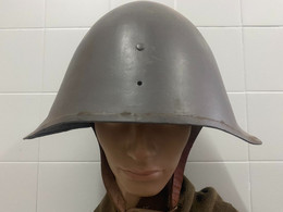 DANISH ARMY Or Homeguard HELMET WWII Grey - Headpieces, Headdresses