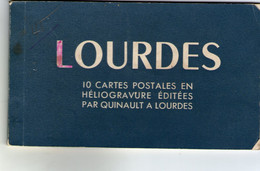CARNET DE 10 CARTES POSTALES - LOURDES - - 5 - 99 Postcards