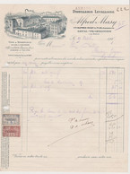 FACTURE De LA DISTILLERIE LEVALLOISE  ARMAND  MASY à LEVAL - BINCHE Pour BERTAUX De HOUDENG - GOEGNIES En 1923 ! - Fatture