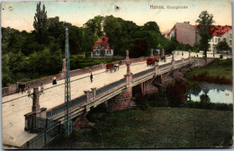 42681 - Deutschland - Hanau , Kinzigbrücke - Gelaufen 1913 - Hanau