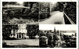 42686 - Deutschland - Hanau , Main , Eiserner Steg , Kunstakademie , Blick V. Schloss Philippsruhe - Gelaufen 1956 - Hanau