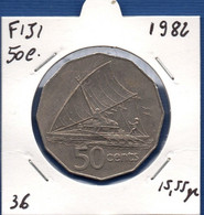 FIJI - 50 Cents 1982 -  See Photos -  Km 36 - Fidschi