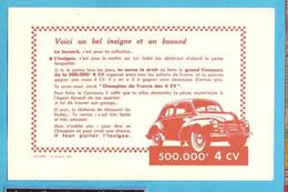 BUVARD / BLOTTER //  500.000eme 4 CV - Automobile