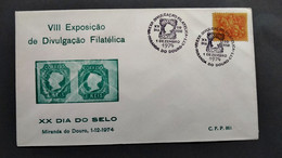 PORTUGAL COVER - XX DIA DO SELO - MIRANDA DO DOURO 1974 (PLB#03-59) - Maschinenstempel (Werbestempel)