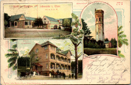 42863 - Deutschland - Schmücke , I. Thür. , Hotel , Pension , Schneekopf , Neues Logirhaus , L. Beschädigt - Gel. 1904 - Suhl