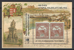 Hungary 2000. Turule Commem. Sheet Type I. - Perforation MNH (**) - Foglietto Ricordo