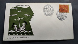 PORTUGAL COVER - CONGRESSO HISPANO-LUSO-AMERICANO-FILIPINO DE MUNICIPIOS - 1959 LISBOA (PLB#03-61) - Sellados Mecánicos ( Publicitario)