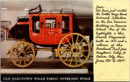California San Francisco Wells Fargo Bank Historical Collection Old Hangtown Wells Fargo Overland Stage - San Francisco