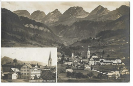 NESSLAU: 2-Bild-Foto-AK Mit Restaurant Traube ~1925 - SG St. Gallen