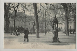 Genève (Suisse, Genève) : L'université Prise De La Fontaine Wallace En 1905 (animé) PF. - GE Genf