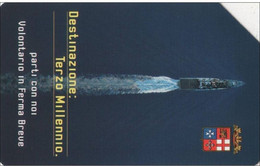 Scheda Telefonica TELECOM ITALIA "MARINA MILITARE" - Catalogo Golden Lira Nr. 990 Usata -  BARCHE - Schiffe