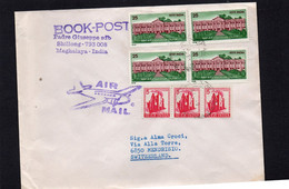 India - Lettera X Mendriso (CH) - Poste Aérienne