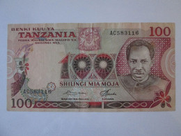 Tanzania 100 Shilingi 1977 Banknote,see Pictures - Tanzanie