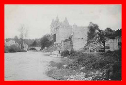 2 CPA DURBUY (Belgique) Le Château Et L'Ourthe / Vue Panoramique De La Ville...P1018 - Durbuy
