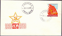 JUGOSLAVIA - 50y COMMUNIST PARTIES - FDC - 1959 - FDC