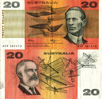 Australia / 20 Dollars / 1974 / P-46(g) / VF - 1974-94 Australia Reserve Bank (papier)