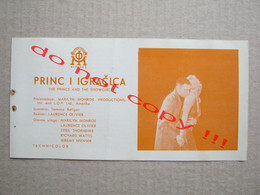 Film Program / Prince And Showgirl, Princ I Igračica - Marilyn Monroe, Laurence Olivier ( MORAVA Film, Belgrade ) - Programme