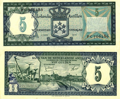 Netherlands Antilles / 5 Gulden / 1973 / P-8(b) / AUNC - Other - America
