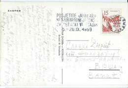 Zagreb - Croatia - Yugoslavia - Machine Stamp Slogan/flamme ,,Zagrebacki Velesajam " 1959.bus - Cartas