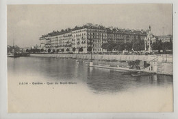Genève (Suisse, Genève) : Le Quai Du Mont-Blanc En 1905 PF. - GE Genf