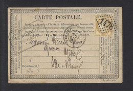 CARTE POSTALE PRÉCURSEUR N° 55 Obl GC 1478 FECAMP - 1849-1876: Periodo Classico