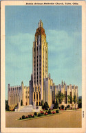 Oklahoma Tulsa Boston Avenue Methodist Church 1946 Curteich - Tulsa