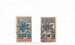 Haut Sénégal Et Niger Colonie Française Timbres De La Série Des Palmiers N° 8 Et 13 Oblitérés - Oblitérés