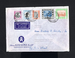 K59-SUDAN-AIRMAIL COVER KHARTOUM To LUDWIGSHAFEN (germany).1959.Enveloppe AERIEN SOUDAN - Sudán Del Sur