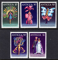 ANTIGUA - 1977 CARNIVAL ANNIVERSARY SET (5V) FINE MNH ** SG 542-546 - 1960-1981 Ministerial Government