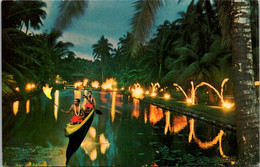 Hawaii Kauai Coco Palms Resort Tropical Lagoon At Twilight - Kauai