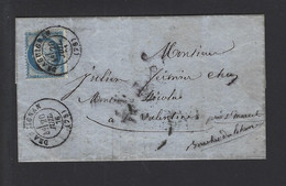 FRANCE LETTRE N° 60 Obl DRAGUIGNAN - 1849-1876: Période Classique