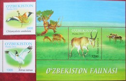 Uzbekistan  2014  Fauna  Birds  2 V +S/S     MNH - Uzbekistan