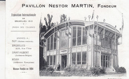 Exposition Universelle De Bruxelles 1910   Pavillon   Nestor Martin  Fondeur - Exposiciones Universales
