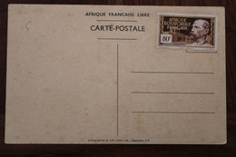 AEF 1940 Brazzaville Moyen Congo Arrivée Général De Gaulle France Libre France Cover Colonie - Brieven En Documenten