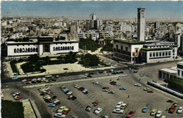 CASABLANCA  La Prefecture Et Le Palais De Justice  Voitures Colorisée RV - Casablanca