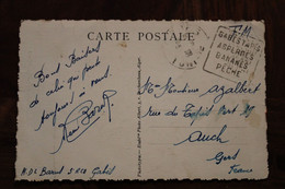 1936 Tunisie France Gabès Cpa CPSM Pour Auch Cover Colonie FP Oasis - Brieven En Documenten