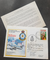 New Zealand Formation Squadron RNZAF No.40 1978 Flight Aircraft Airplane Air Force (FDC *toning - Cartas & Documentos