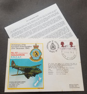 New Zealand Formation Squadron RNZAF No.42 1978 Flight Airplane Aircraft Aviation Air Force (FDC) *toning - Storia Postale